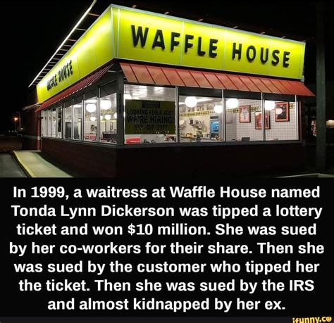 tonda dickerson|waffle house ticket.
